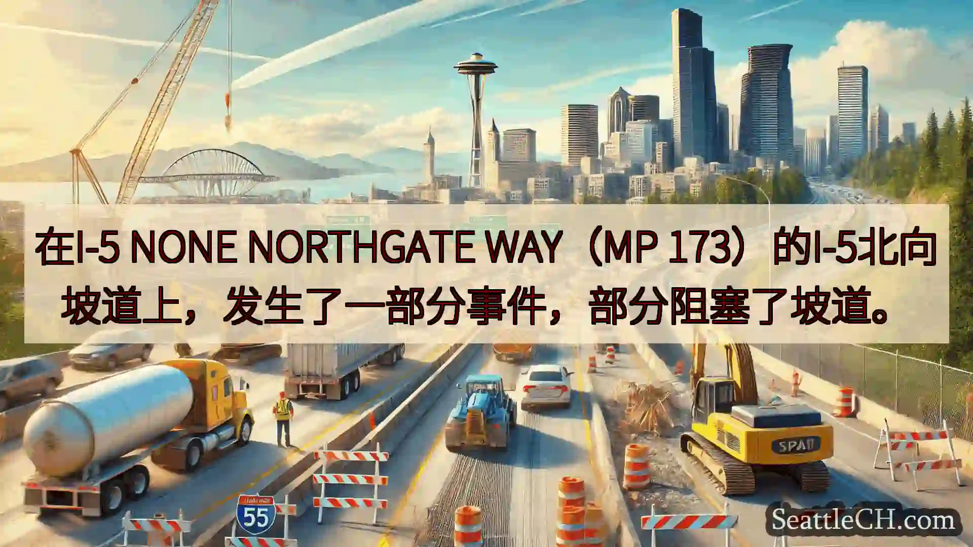 西雅图交通新闻 在I-5 NONE NORTHGATE WAY（MP