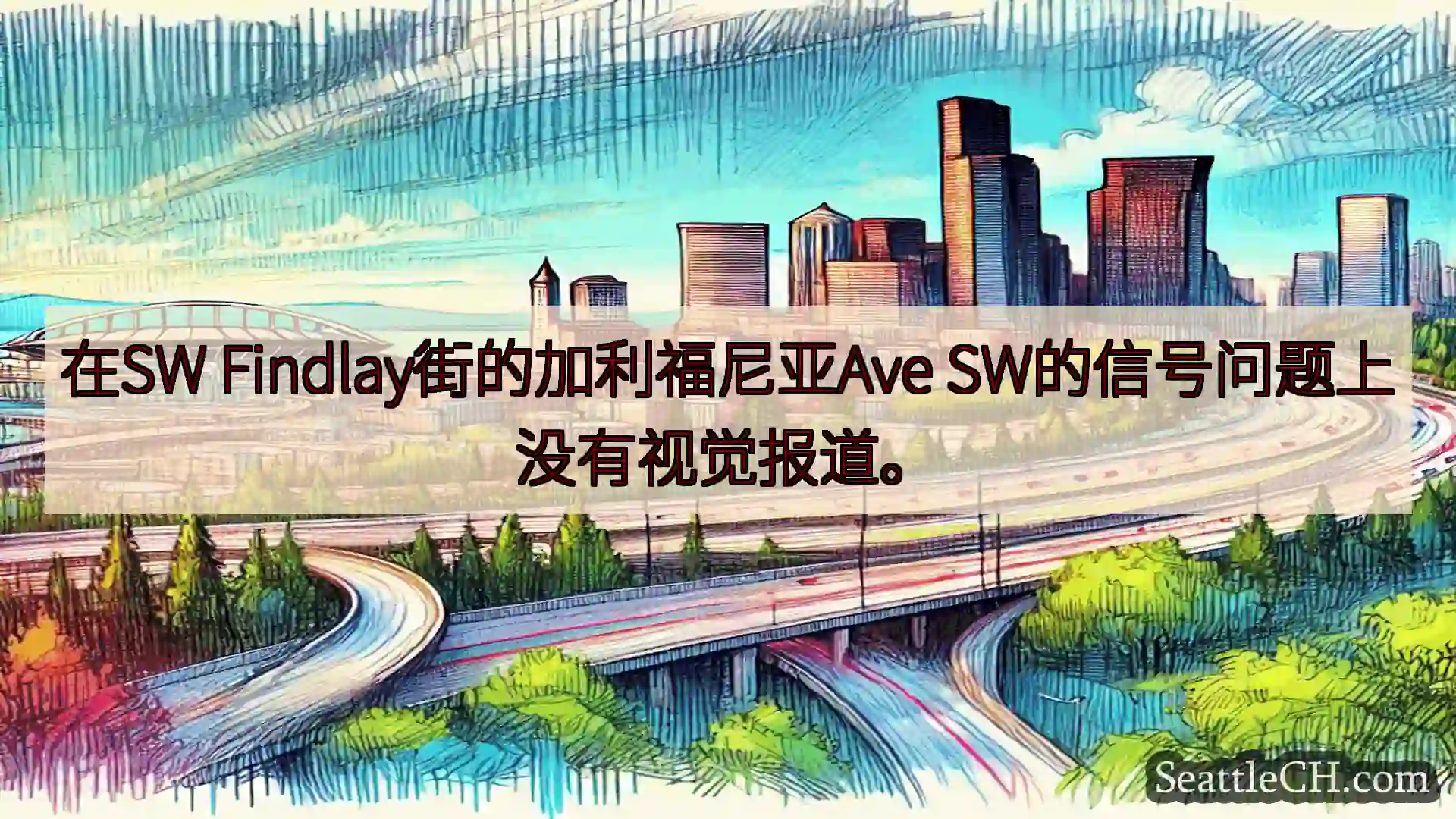 西雅图交通新闻 在SW Findlay街的加利福尼亚Ave