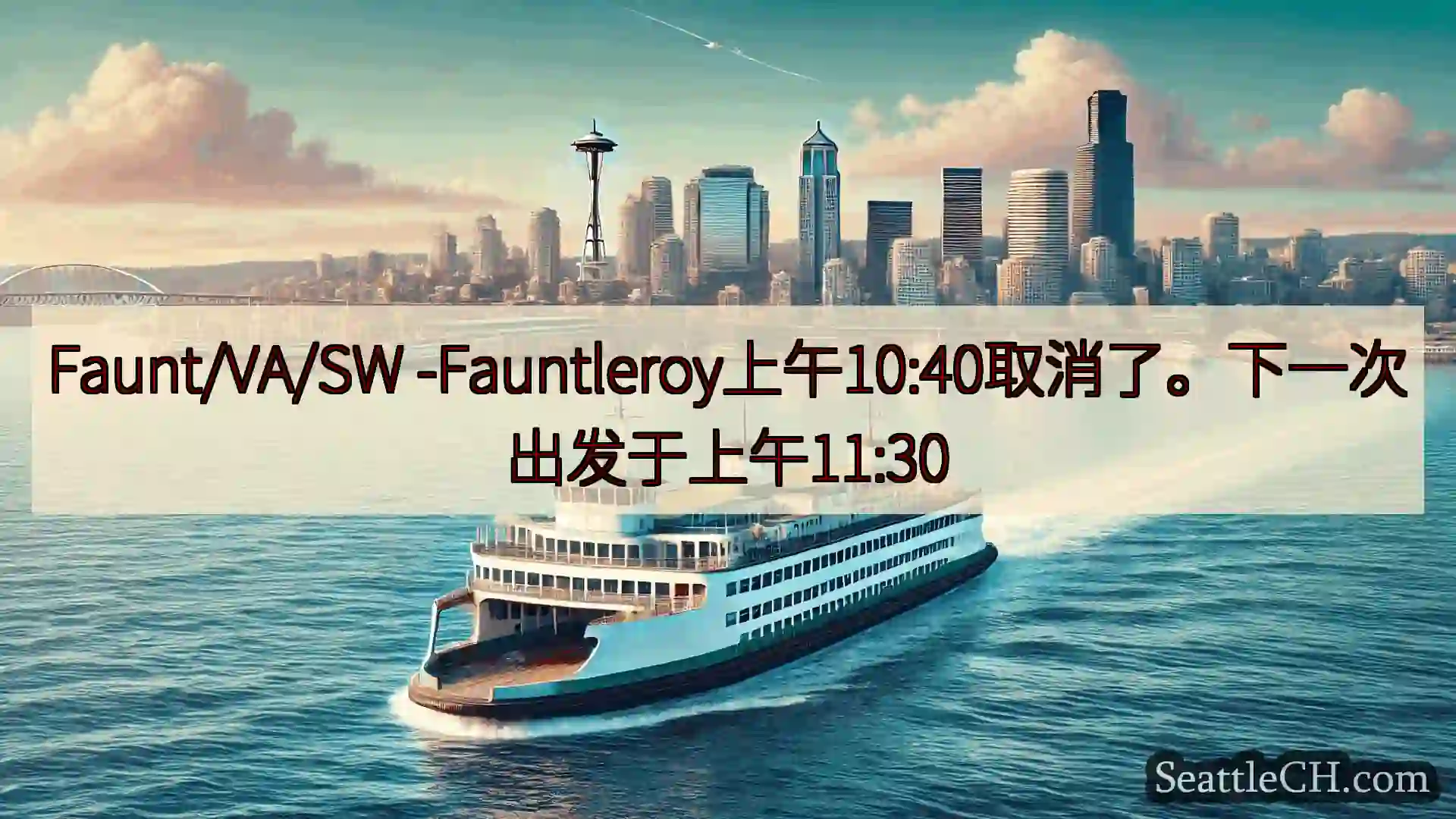 西雅图渡轮新闻 Faunt/VA/SW