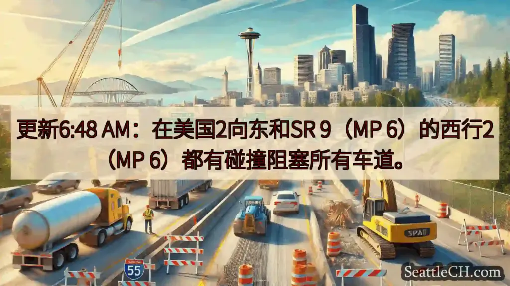 西雅图交通新闻 更新6:48 AM：在美国2向东和SR 9（MP 6）的西行2（MP