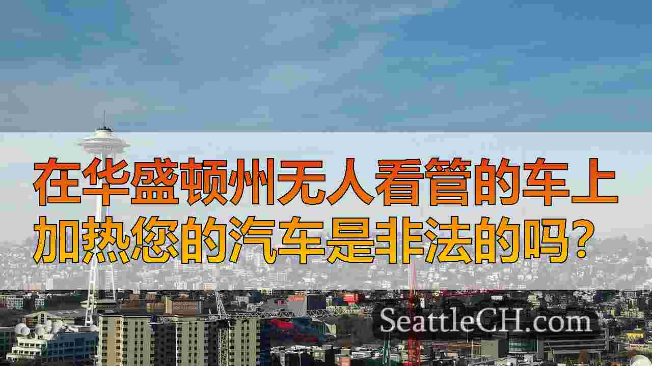在华盛顿州无人看管的车上加热您的汽车是非法的吗？