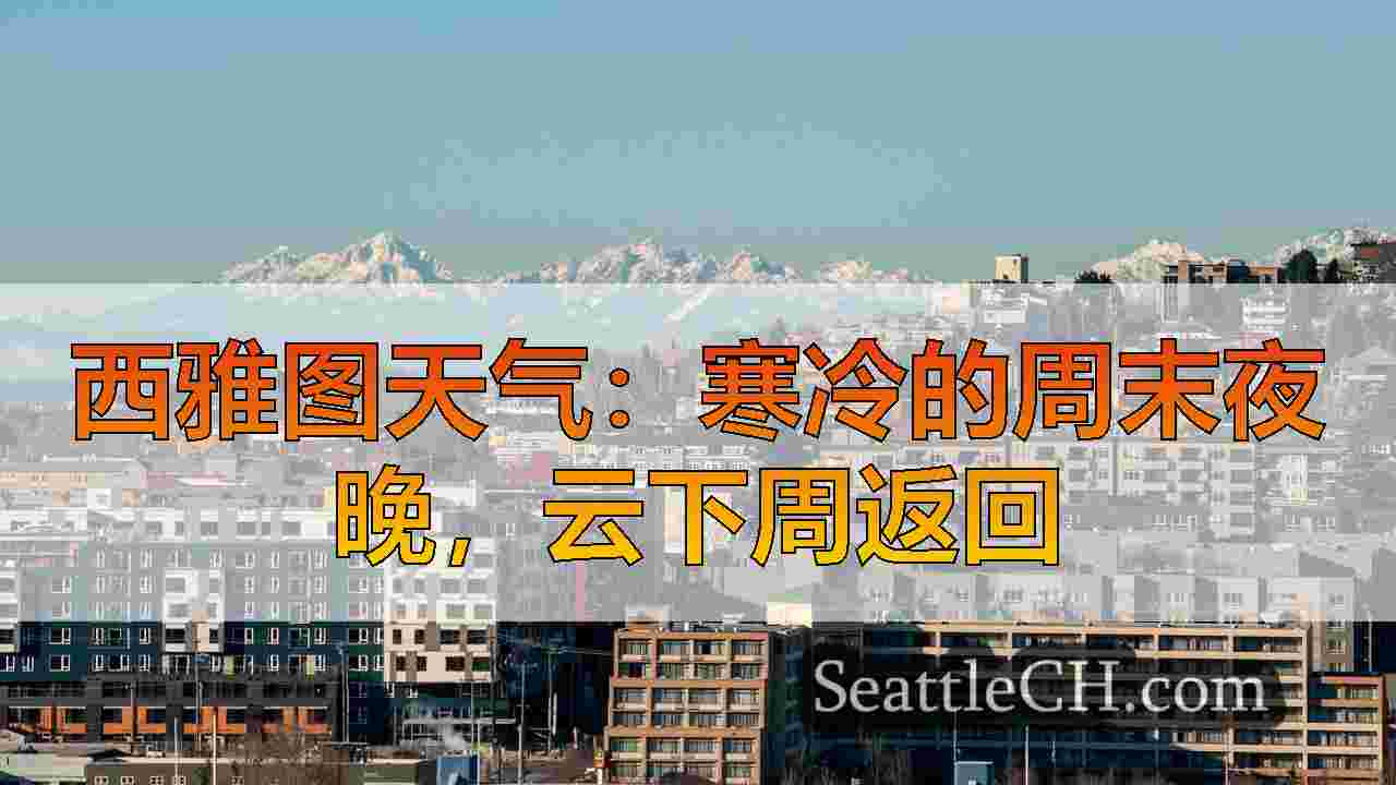 西雅图天气：寒冷的周末夜晚，云下周返回