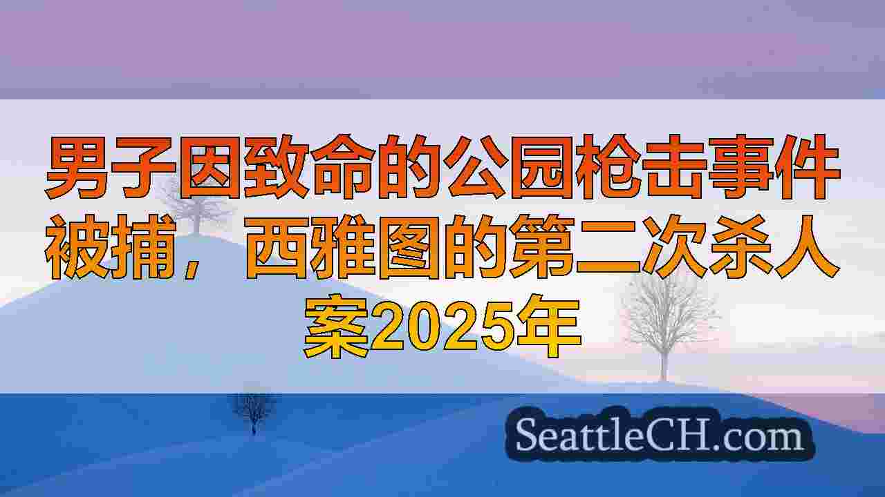 男子因致命的公园枪击事件被捕，西雅图的第二次杀人案2025年