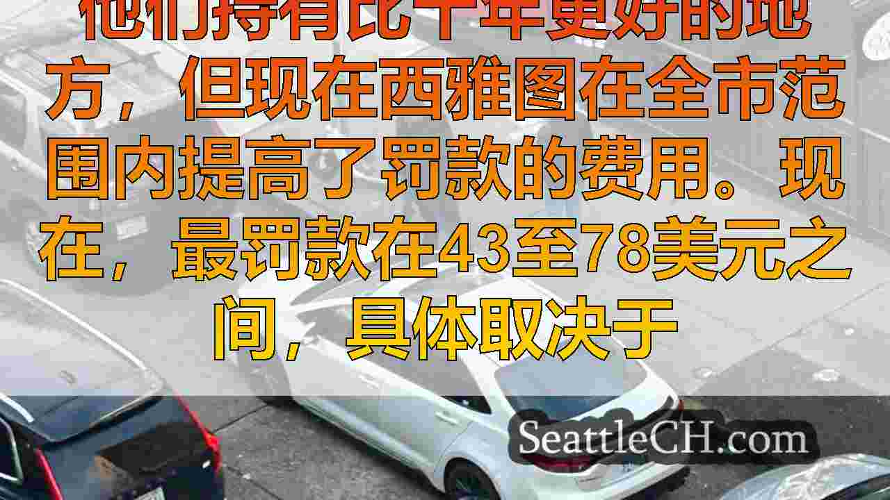 自2011年以来，西雅图停车罚款额超过47％，因为城市更新费率