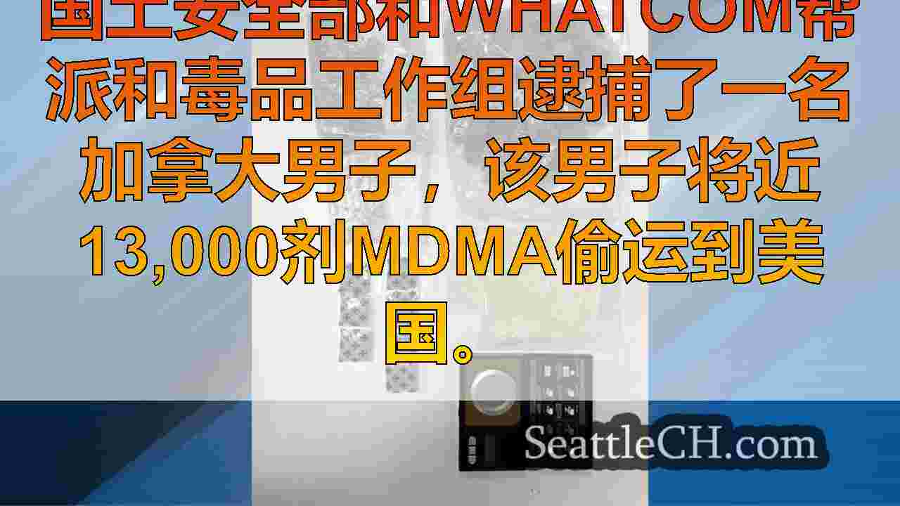 男子因将近13,000剂MDMA偷运到美国的罗斯湖中被捕
