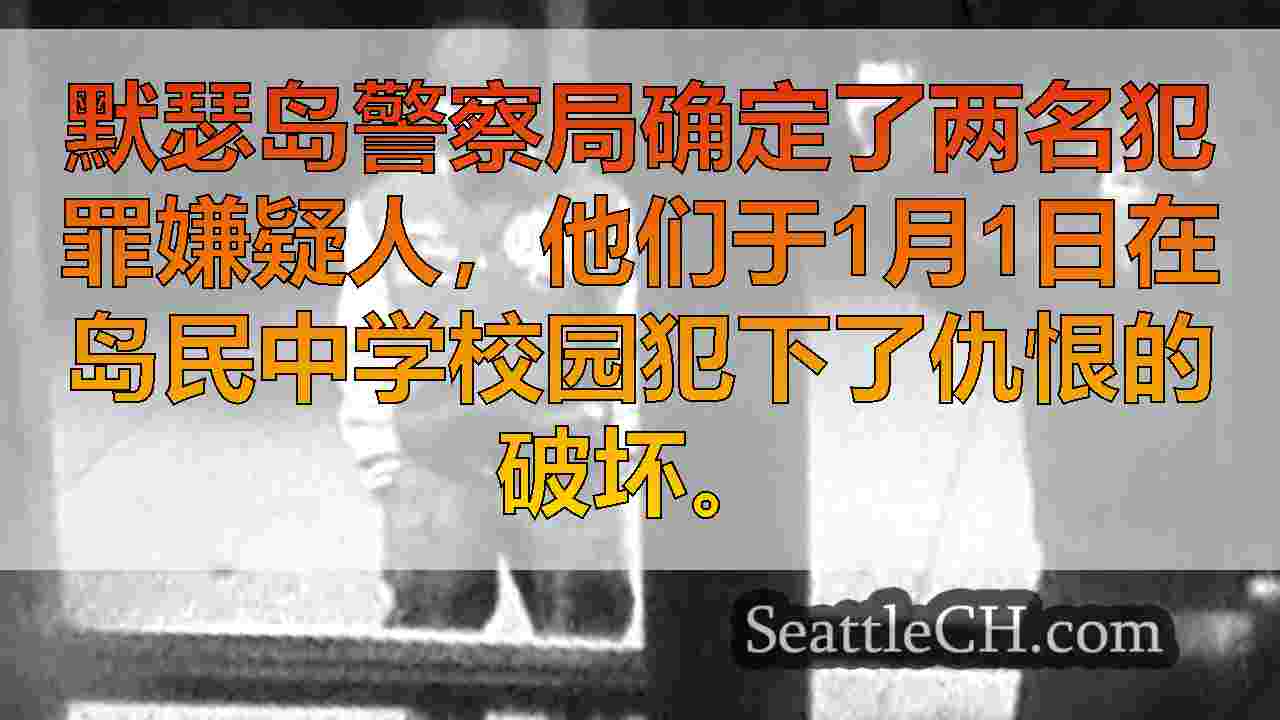 默瑟岛警察在岛民中学中确定仇恨犯罪故意破坏犯罪嫌疑人