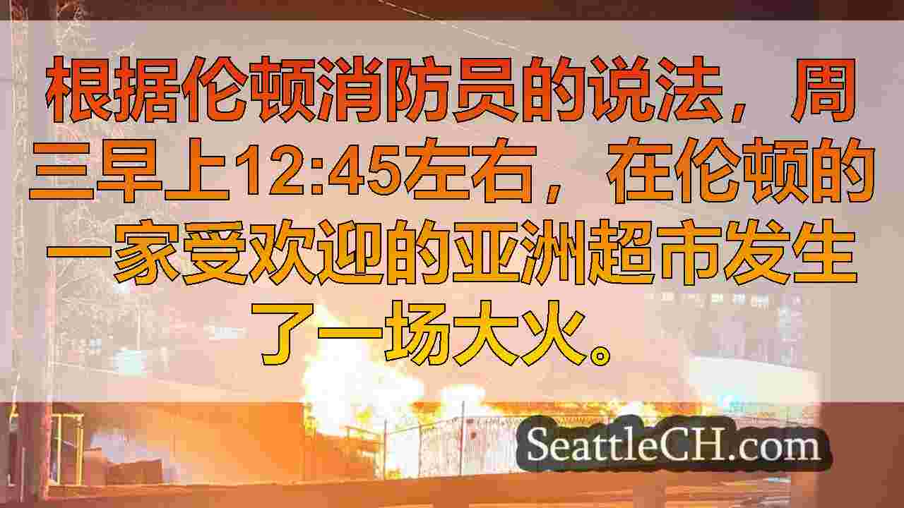 烟花在伦顿亚洲超市引起了新年大火