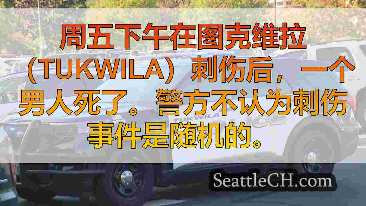 男子在塔克维拉（Tukwila）刺伤后死亡，附近的学校被锁定