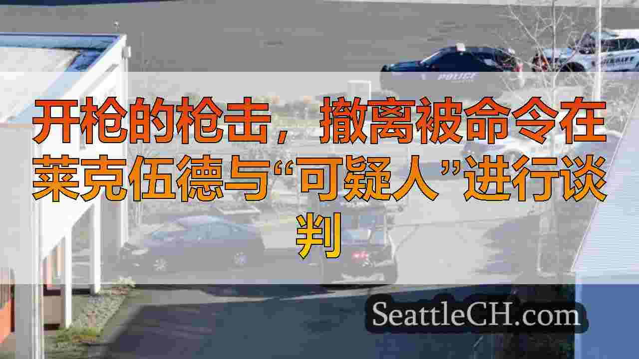 开枪的枪击，撤离被命令在莱克伍德与“可疑人”进行谈判