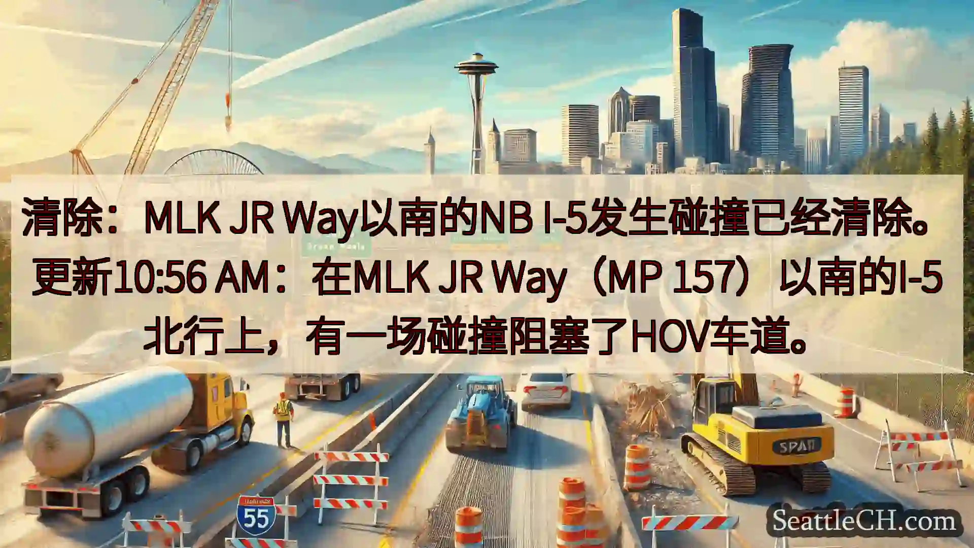 西雅图交通新闻 清除：MLK JR Way以南的NB