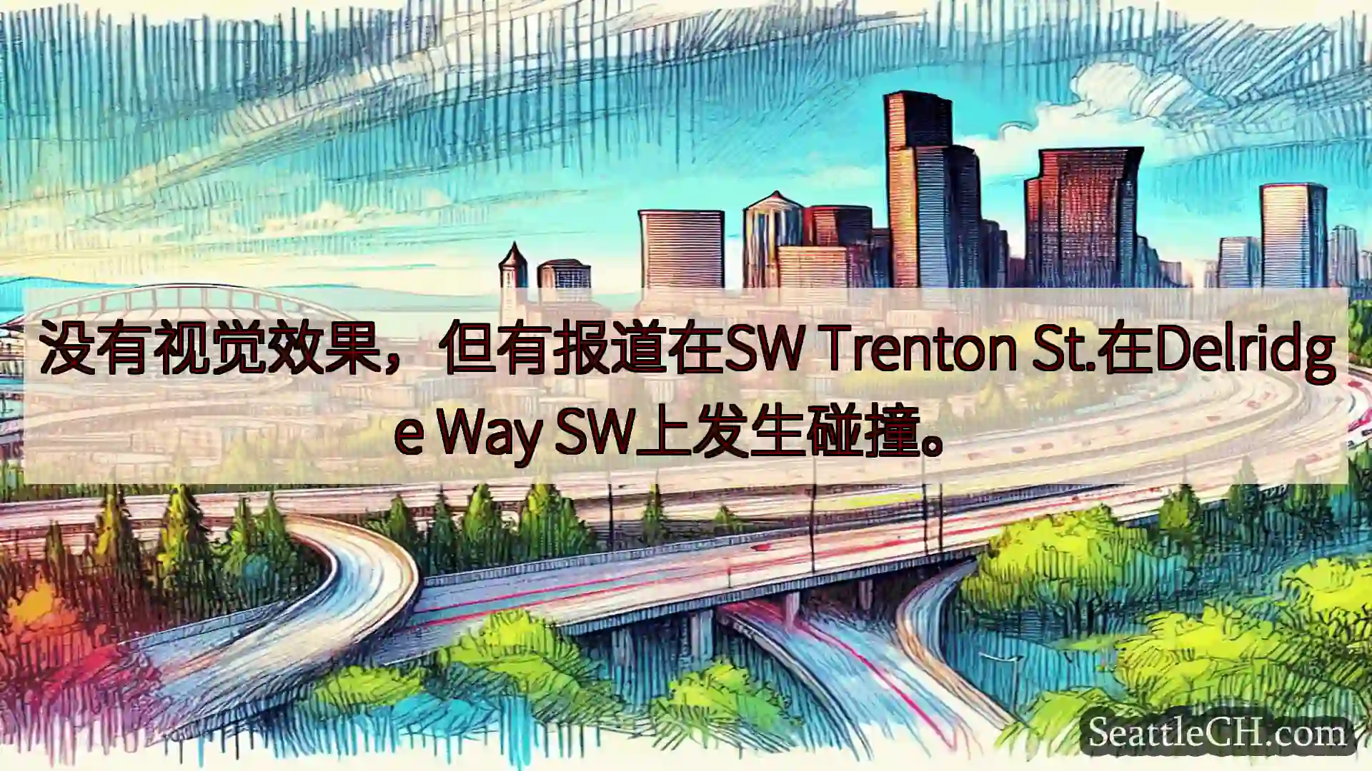 西雅图交通新闻 没有视觉效果，但有报道在SW Trenton