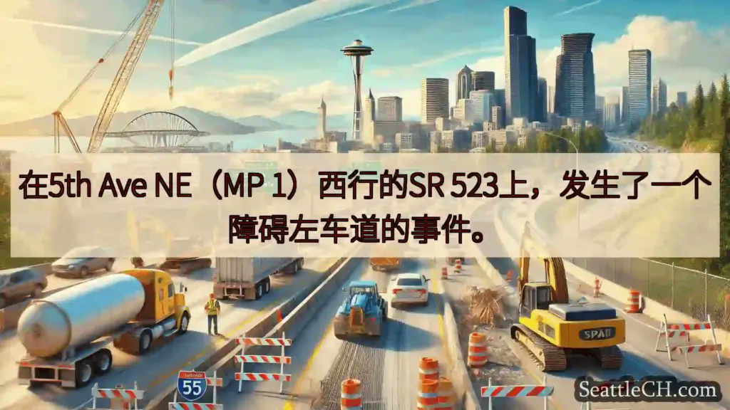 西雅图交通新闻 在5th Ave NE（MP 1）西行的SR