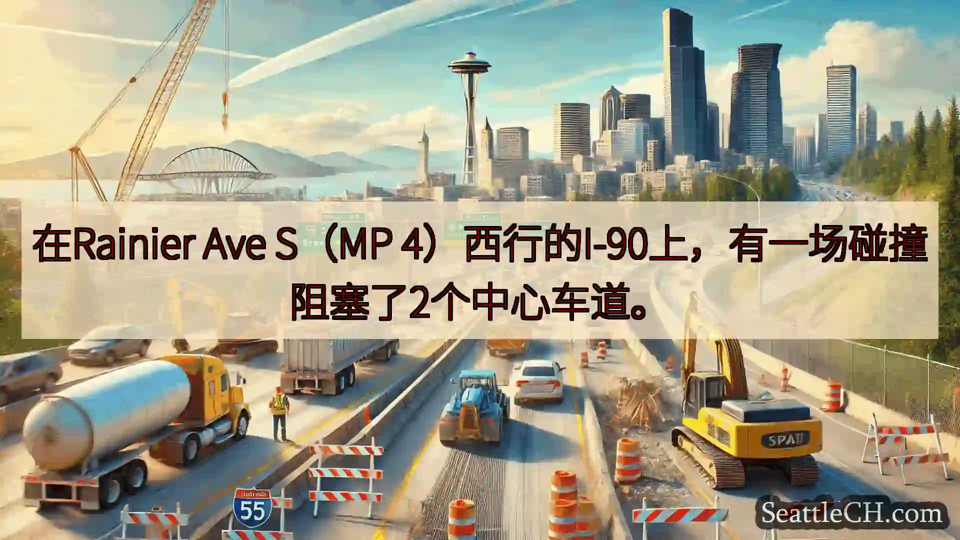西雅图交通新闻 在Rainier Ave S（MP