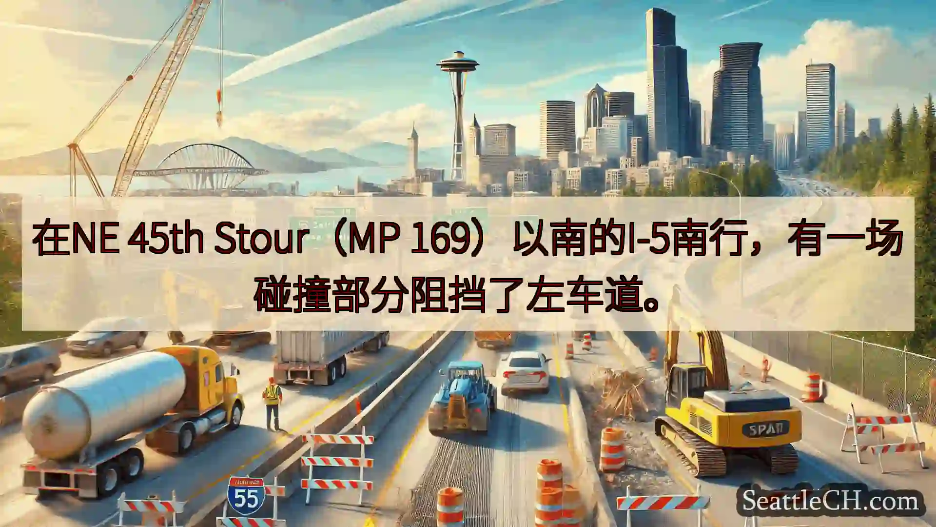 西雅图交通新闻 在NE 45th Stour（MP
