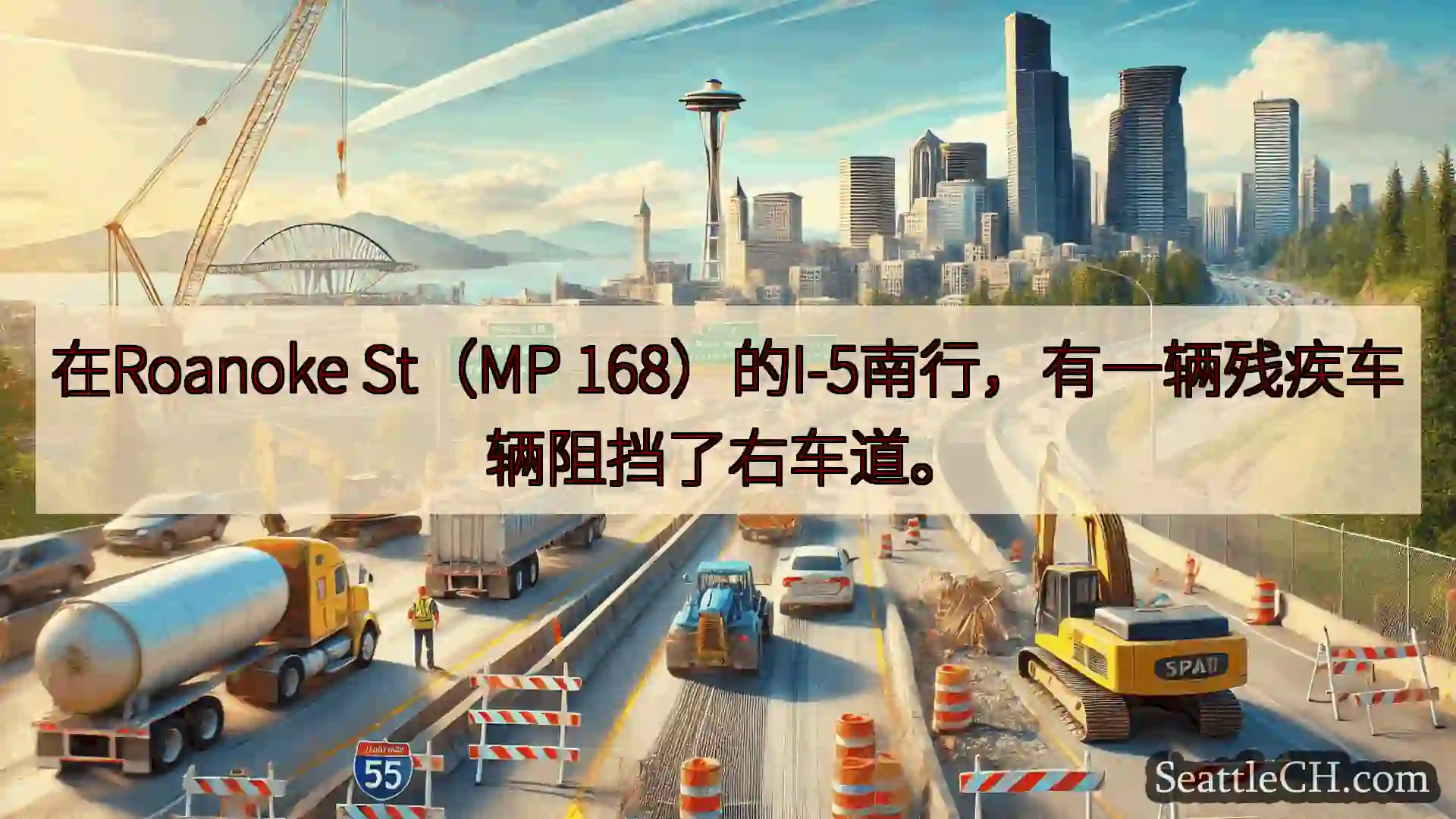 西雅图交通新闻 在Roanoke St（MP