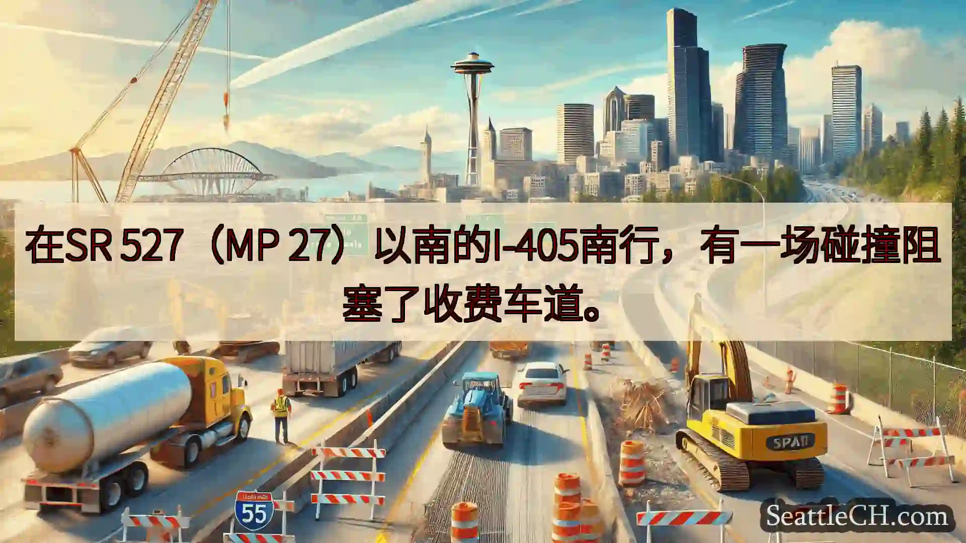 西雅图交通新闻 在SR 527（MP