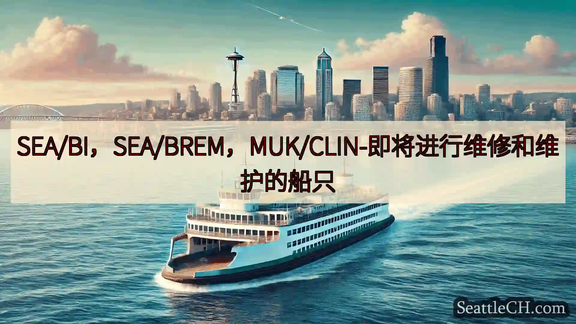 西雅图渡轮新闻 SEA/BI，SEA/BREM，MUK/CLIN-即将进行维修和维护的
