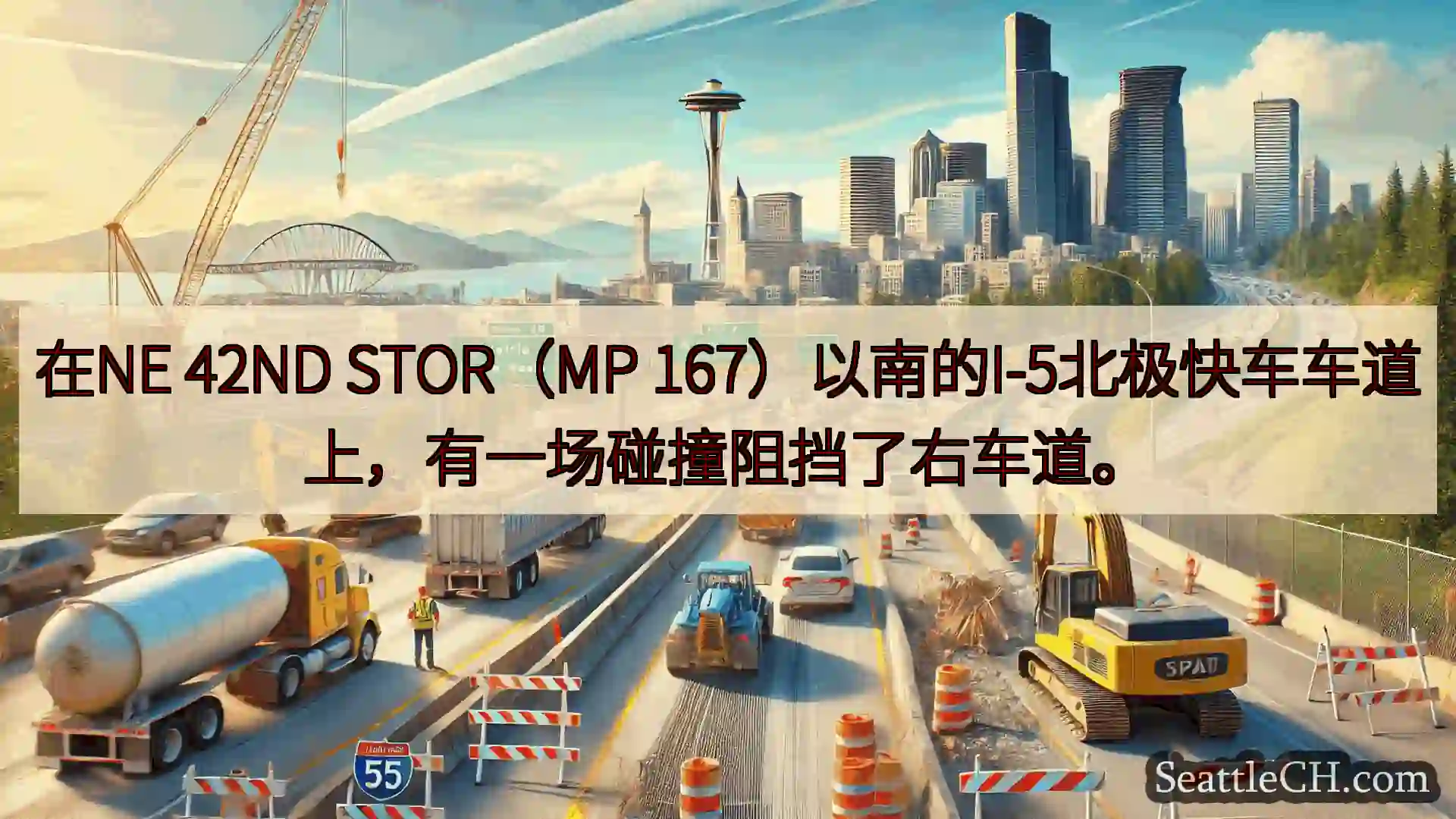 西雅图交通新闻 在NE 42ND STOR（MP