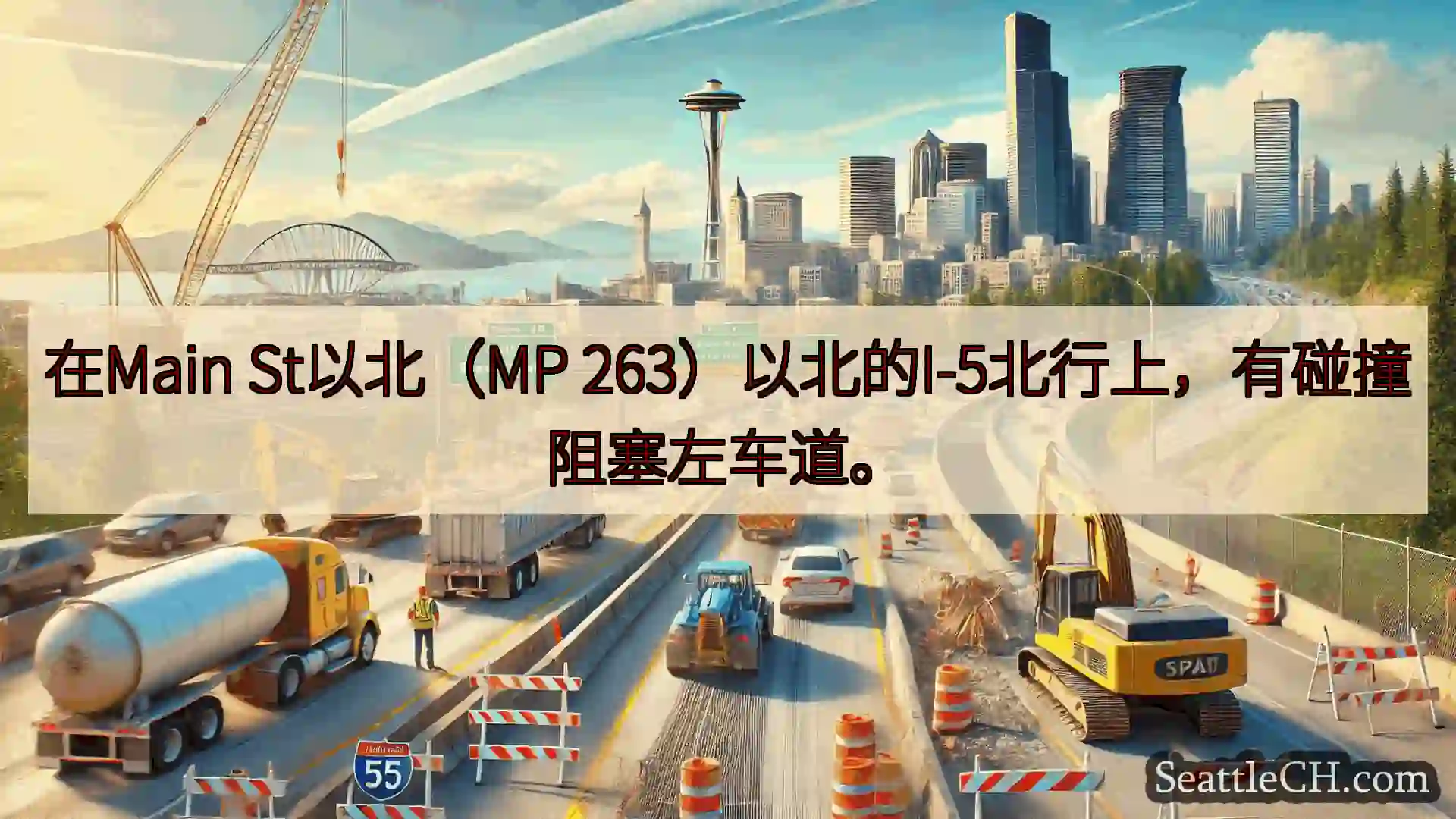 西雅图交通新闻 在Main St以北（MP