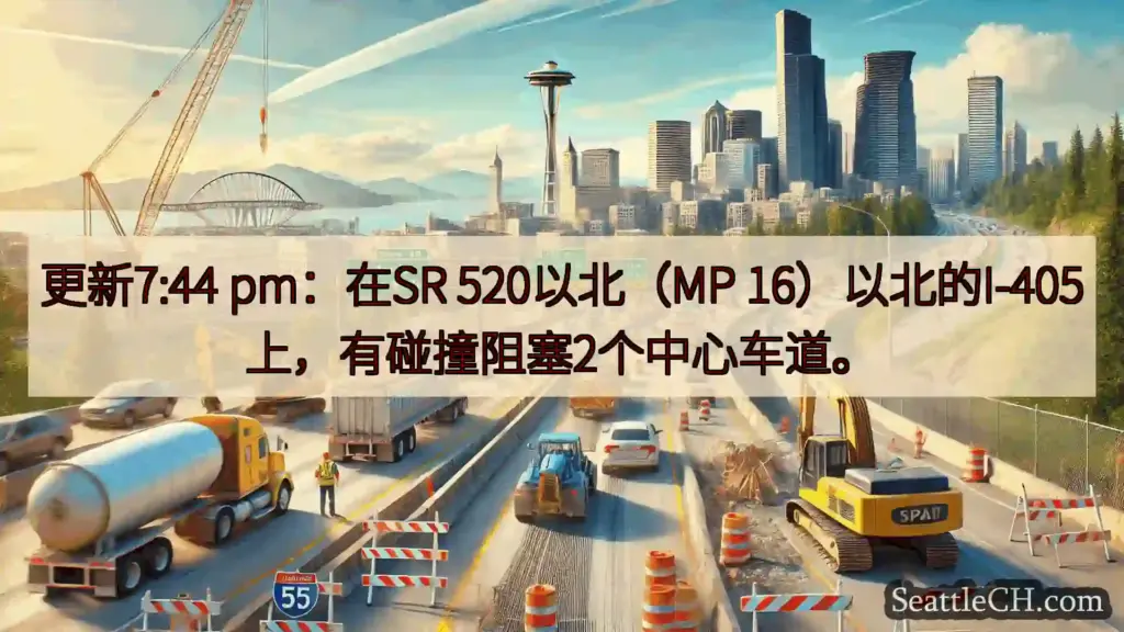 西雅图交通新闻 更新7:44 pm：在SR 520以北（MP