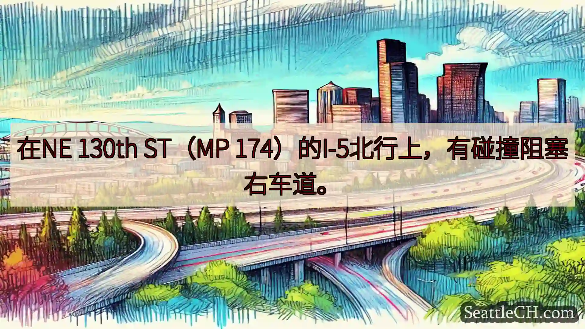 西雅图交通新闻 在NE 130th ST（MP