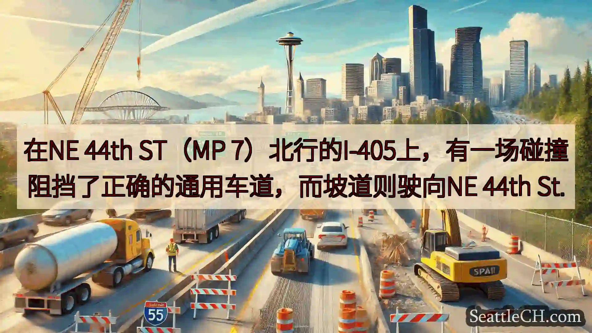 西雅图交通新闻 在NE 44th ST（MP