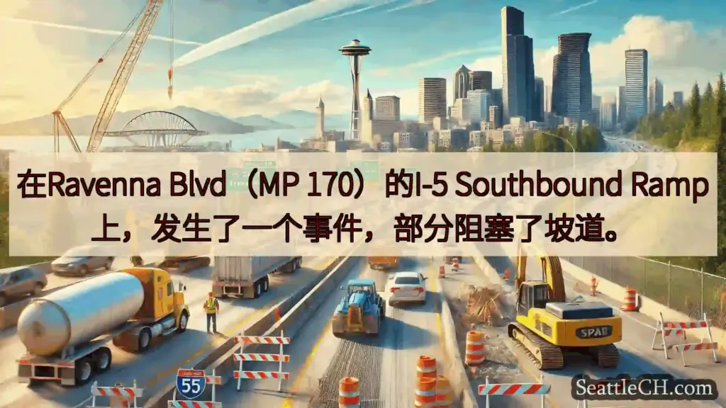 西雅图交通新闻 在Ravenna Blvd（MP 170）的I-5