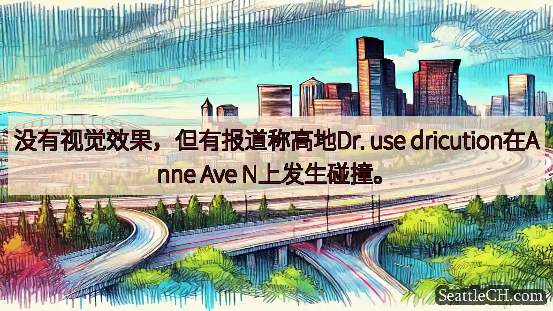 西雅图交通新闻 没有视觉效果，但有报道称高地Dr. use