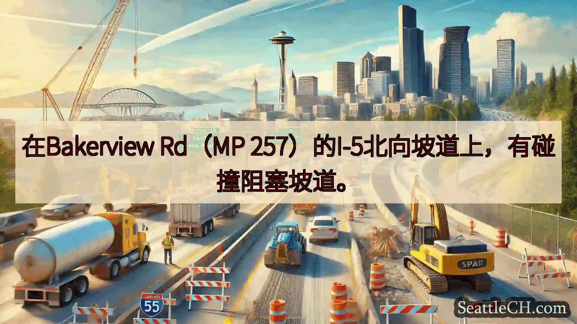 西雅图交通新闻 在Bakerview Rd（MP