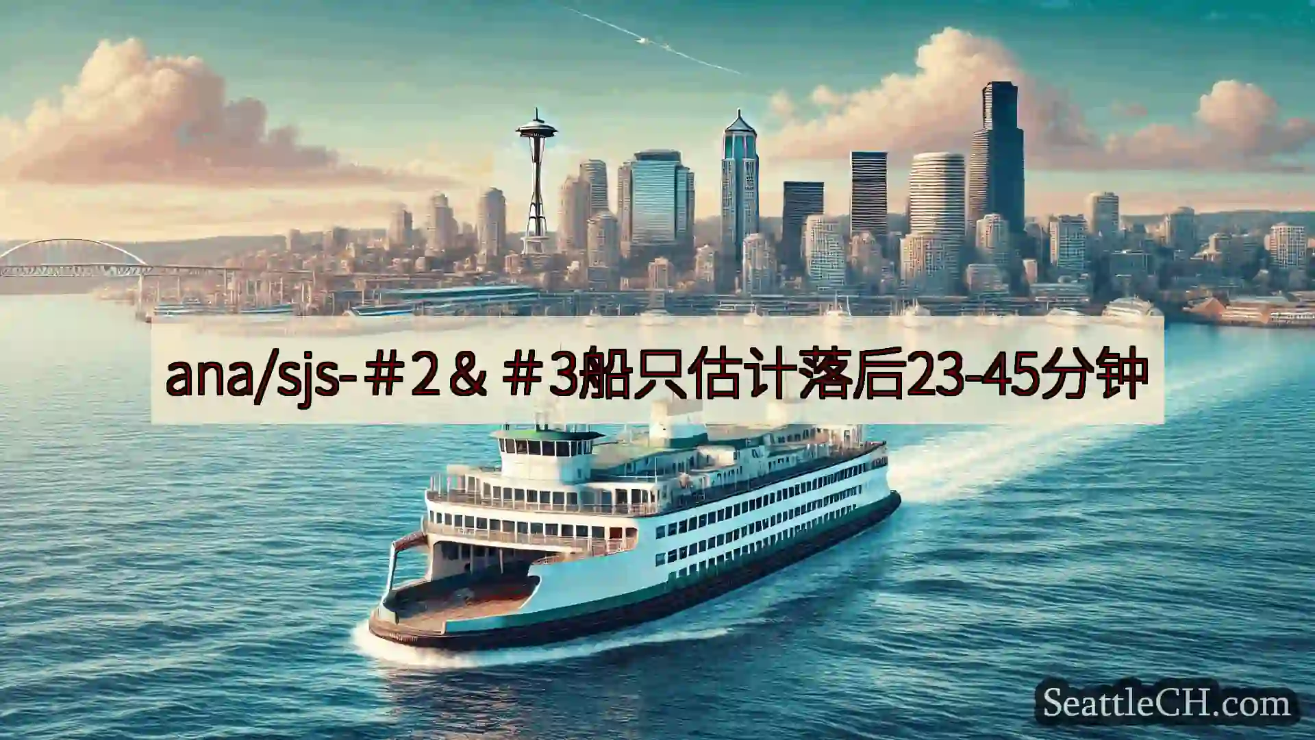 西雅图渡轮新闻 ana/sjs-＃2＆＃3船只估计落后23-45分钟https://w