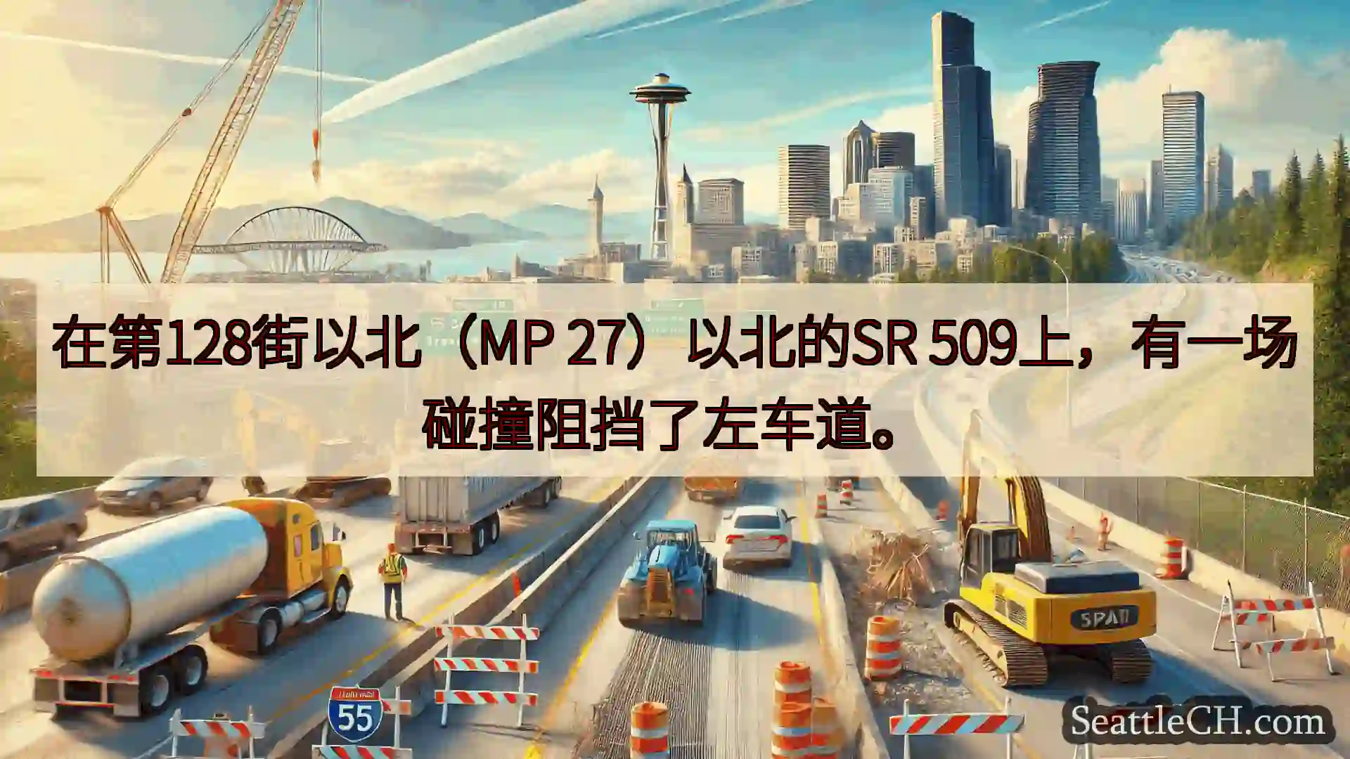 西雅图交通新闻 在第128街以北（MP 27）以北的SR