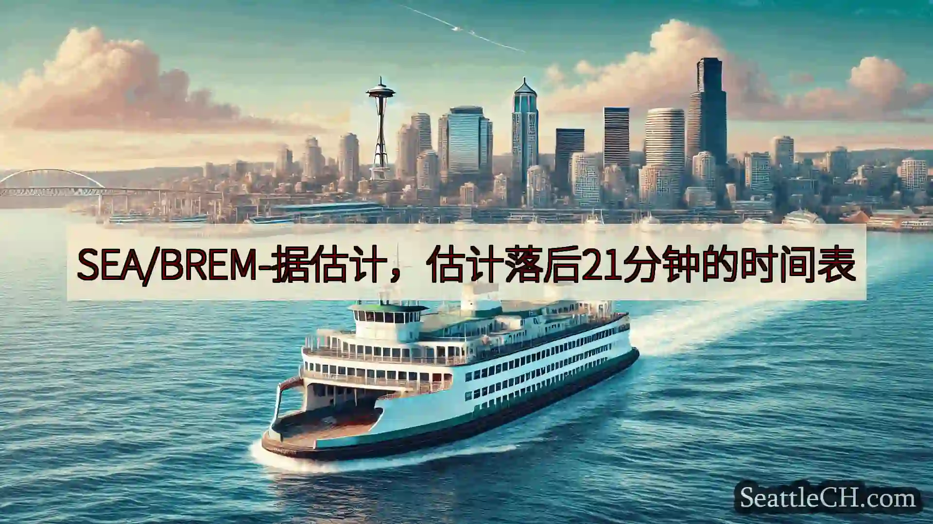 西雅图渡轮新闻 SEA/BREM-据估计，估计落后21分钟的时间表