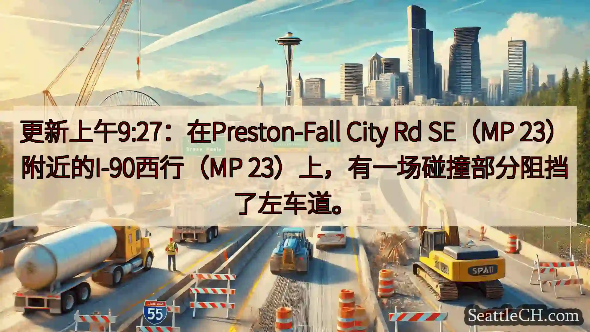西雅图交通新闻 更新上午9:27：在Preston-Fall City Rd