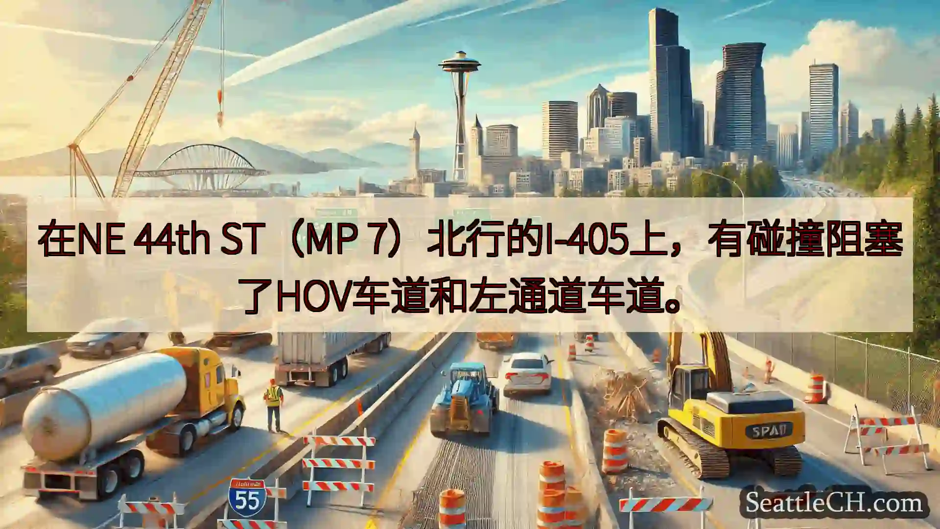 西雅图交通新闻 在NE 44th ST（MP