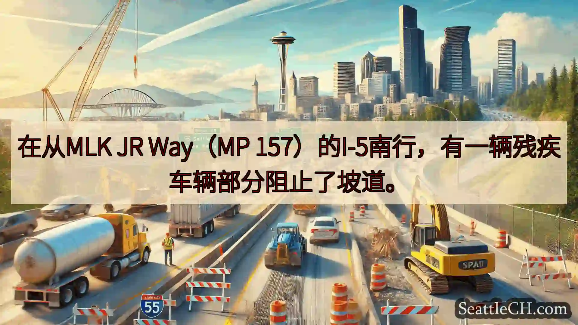 西雅图交通新闻 在从MLK JR Way（MP