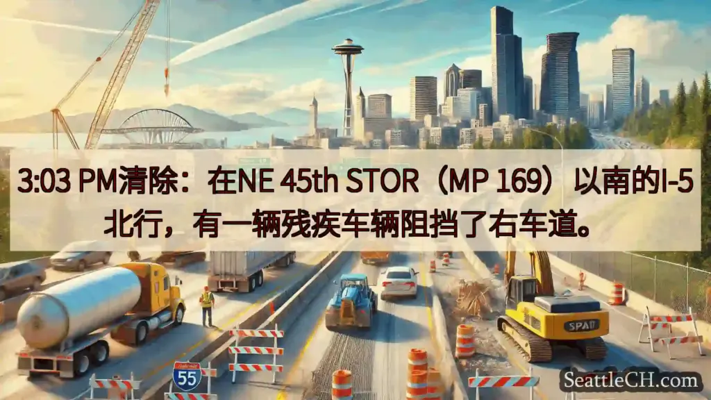 西雅图交通新闻 3:03 PM清除：在NE 45th STOR（MP