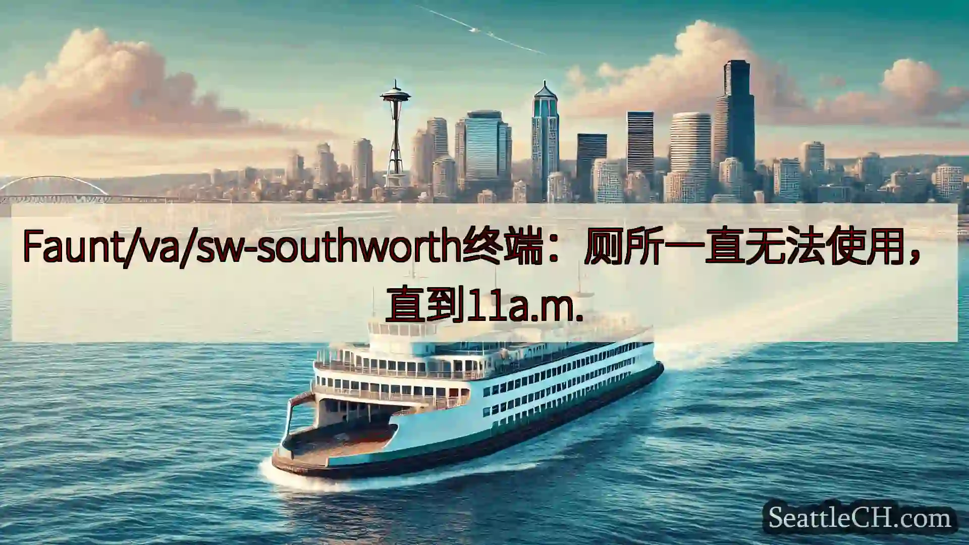 西雅图渡轮新闻 Faunt/va/sw-southworth终端：厕所一直无法使用，直