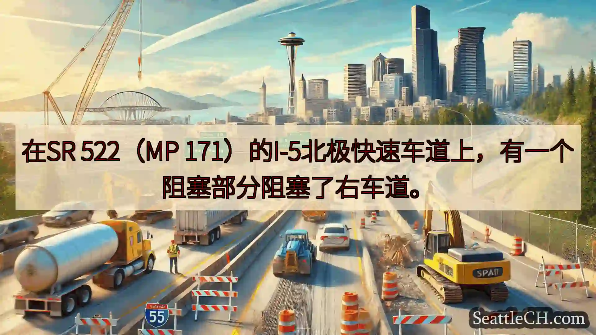 西雅图交通新闻 在SR 522（MP