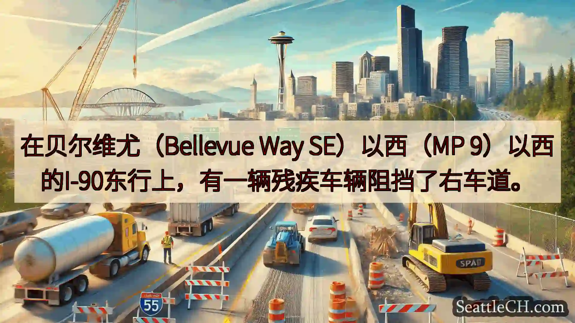 西雅图交通新闻 在贝尔维尤（Bellevue Way SE）以西（MP