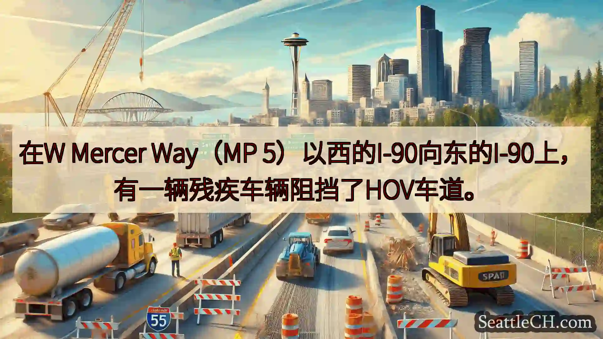 西雅图交通新闻 在W Mercer Way（MP