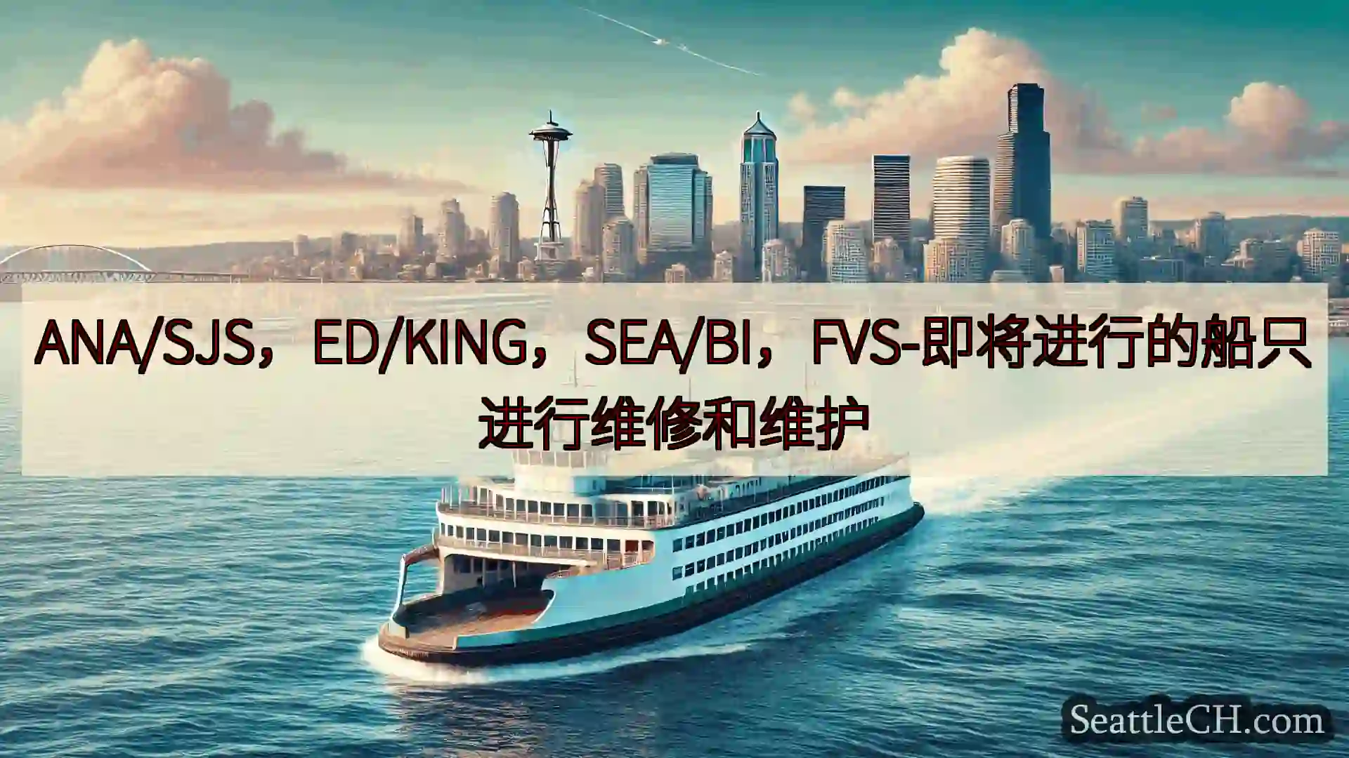 西雅图渡轮新闻 ANA/SJS，ED/KING，SEA/BI，FVS-即将进行的船只进