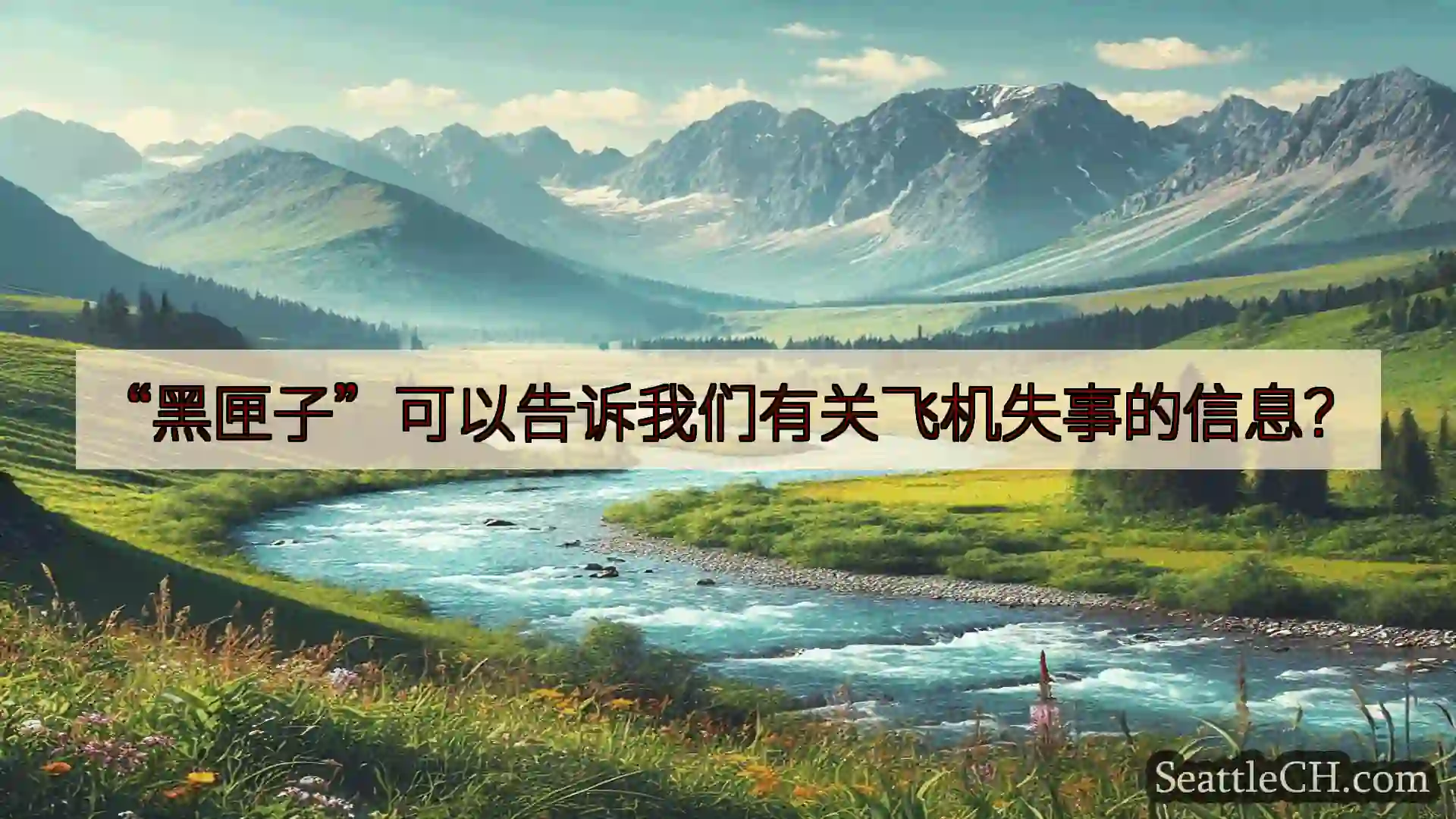 西雅图新闻 “黑匣子”可以告诉我们有关飞机失事的信息？