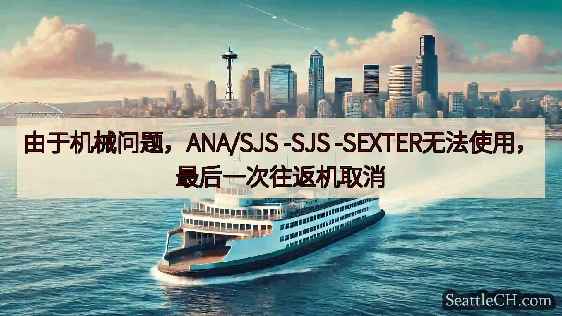 西雅图渡轮新闻 由于机械问题，ANA/SJS -SJS