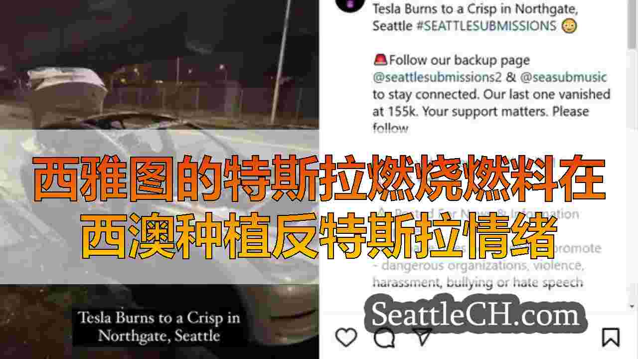 西雅图的特斯拉燃烧燃料在西澳种植反特斯拉情绪