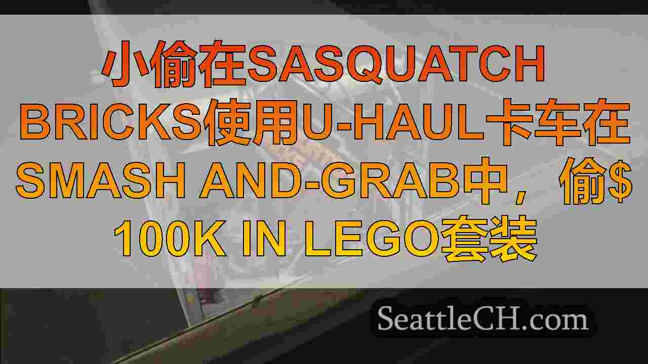 小偷在Sasquatch Bricks使用U-Haul卡车在Smash