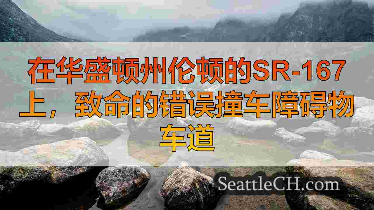 在华盛顿州伦顿的SR-167上，致命的错误撞车障碍物车道