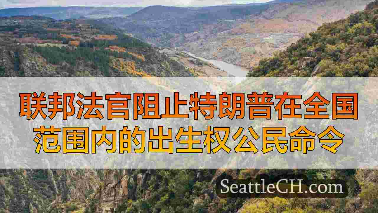 联邦法官阻止特朗普在全国范围内的出生权公民命令