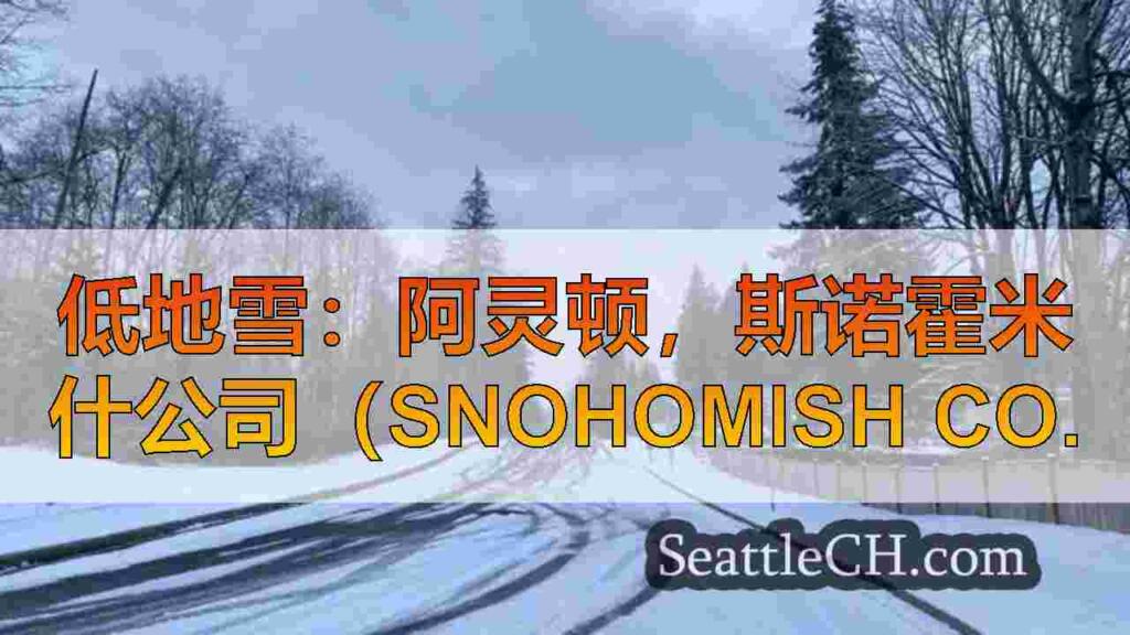 低地雪：阿灵顿，斯诺霍米什公司（Snohomish Co.