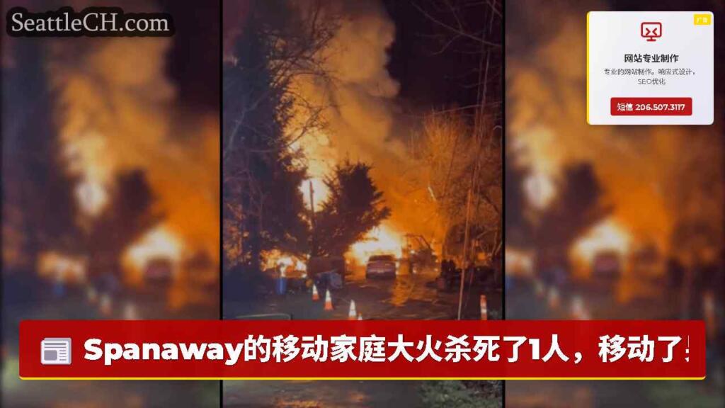 Spanaway的移动家庭大火杀死了1人，移动了另外四人