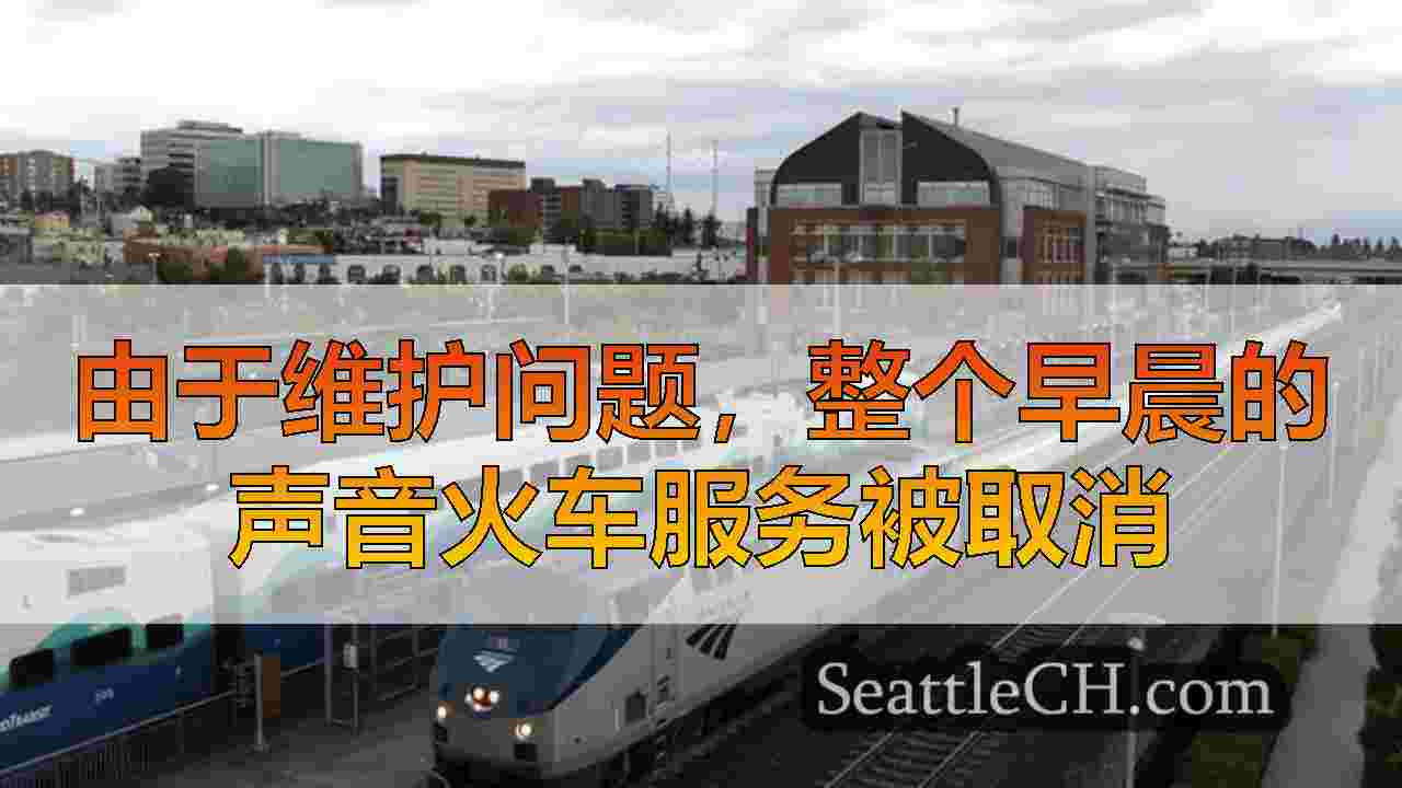 由于维护问题，整个早晨的声音火车服务被取消